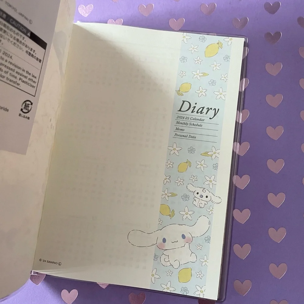 Cinnamoroll 2025 Schedule Book